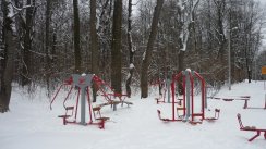 Площадка для воркаута в городе Пенза №406 Маленькая Современная фото