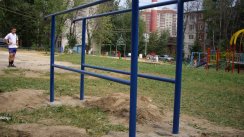 Площадка для воркаута в городе Дмитров №1117 Большая Современная фото