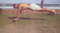 Push ups "Superman"
