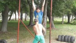 Pull ups and dips +16 kg