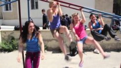 Girls One Arm Pullups