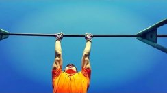 Horizontal bar & Handstand training.Gymnastics elements.