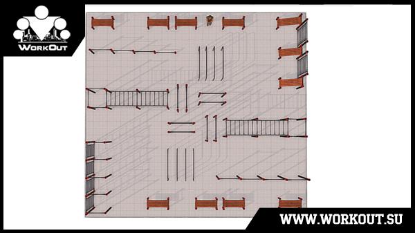 Уличная площадка Воркаут + Паркур (W+P) Уличная площадка Воркаут + Паркур (W+P)