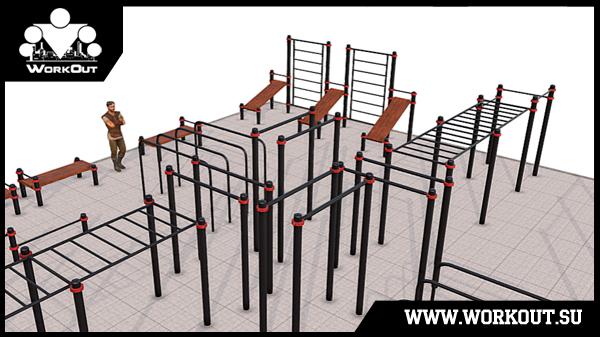 Уличная площадка Воркаут + Паркур (W+P) Уличная площадка Воркаут + Паркур (W+P)