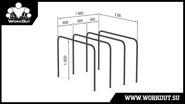 Гнутые брусья WORKOUT Гнутые брусья WORKOUT
