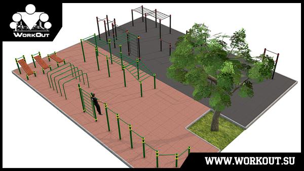 Площадка для воркаута в Химках 2.0