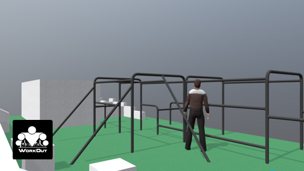 Площадка Madrid, Воркаут + Паркур, класс Район/Средняя