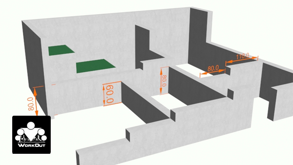 Площадка Madrid, Воркаут + Паркур, класс Район/Средняя