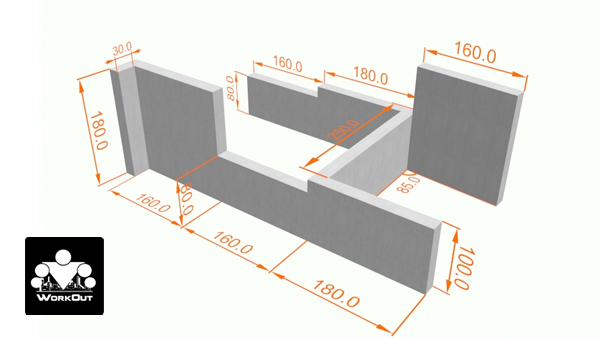 Площадка Madrid, Воркаут + Паркур, класс Район/Средняя