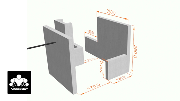 Площадка Madrid, Воркаут + Паркур, класс Район/Средняя