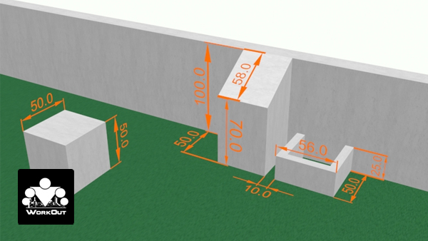 Площадка Madrid, Воркаут + Паркур, класс Район/Средняя